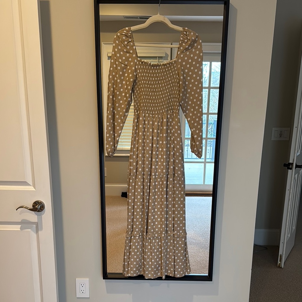 DOLAN from Anthropologie Polka Dot Long Sleeve Dress